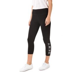 DKNY Legginsy Czarny. Czarne spodnie damskie DKNY, l, bez wzorów, z elastanu. Za 245,95 zł.