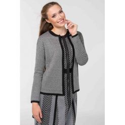Swetry rozpinane damskie: Sweter z drobnym wzorem