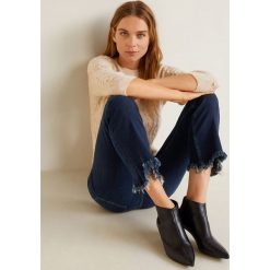 Mango - Jeansy Trumpet. Zielone jeansy damskie marki Mango. W wyprzedaży za 69,90 zł.