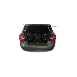 MERCEDES A, 2012- TORBY DO BAGAŻNIKA 3 SZT KJUST - 7027009. Czarne torby podróżne KJUST, bez wzorów, z kauczuku, klasyczne. Za 798,00 zł.