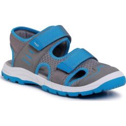 Sandały SUPERFIT - 0-606026-2500 D Hellgrau/Blau. Szare sandały chłopięce Superfit, ze skóry ekologicznej, bez zapięcia. Za 299,00 zł.