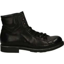 Botki męskie - GUNNY212 NERO. Czarne botki męskie Venezia, ze skóry. Za 239,00 zł.