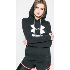 Under Armour - Bluza Favorite. Czarne bluzy damskie z kieszeniami marki Under Armour, s, z nadrukiem, z bawełny, z kapturem. W wyprzedaży za 179,90 zł.