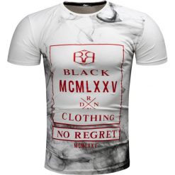 Koszulka męska t-shirt biały Recea. Białe koszulki męskie Recea, s, z nadrukiem, z bawełny, bez kołnierzyka. Za 24,00 zł.