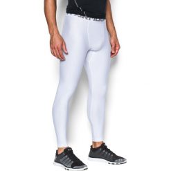 Kalesony męskie: Under Armour Legginsy HG ARMOUR 2.0 LEGGING białe r. S (1289577-100)