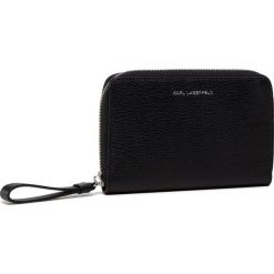 Duży Portfel Damski KARL LAGERFELD - 201W3256 Black 999. Czarne portfele damskie KARL LAGERFELD, bez wzorów, ze skóry. Za 579,00 zł.
