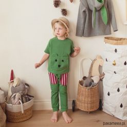 Bluzy chłopięce: Bluza z krótkim rękawem misiek