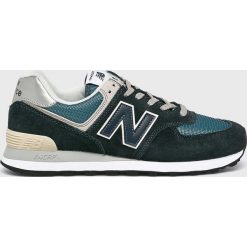 New Balance - Buty ML574ESS. Niebieskie buty sportowe męskie marki New Balance, ze skóry, na sznurówki. Za 349,90 zł.