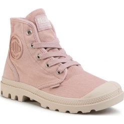 Trapery PALLADIUM - Pampa Hi 92352-605-M Adobe Rose. Różowe trapery damskie Palladium, z materiału, bez obcasa, bez zapięcia. W wyprzedaży za 279,00 zł.