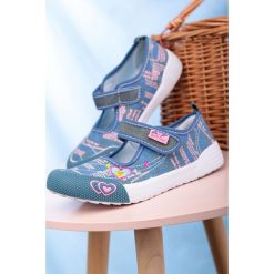 Niebieskie trampki na rzep casu a9328. Niebieskie trampki dziewczęce Casu, bez wzorów, bez zapięcia. Za 29,99 zł.