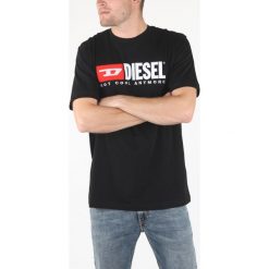 Diesel Hc-T-Just-Division Koszulka Czarny. Czarne podkoszulki męskie Diesel, l, z nadrukiem, z bawełny. Za 326,95 zł.