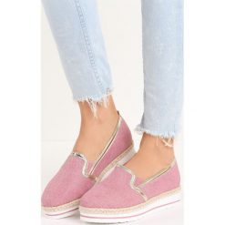 Trampki damskie slip on: Różowe Slip On Naris