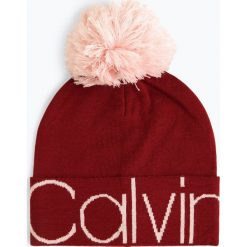 Calvin Klein - Czapka damska, czerwony. Czerwone czapki damskie Calvin Klein. Za 199,95 zł.