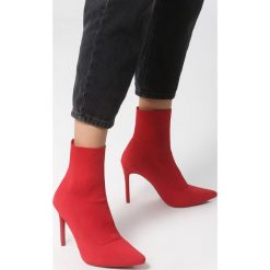Czerwone Botki Vintage Lover. Czerwone botki damskie Born2be, vintage, bez obcasa, na obcasie, bez zapięcia. Za 99,99 zł.