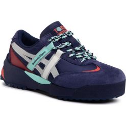 Sneakersy ONITSUKA TIGER - Delegation Ex 1183A604 Peacoat/Cream 400. Niebieskie półbuty damskie Onitsuka Tiger, bez wzorów, ze skóry, bez obcasa, bez zapięcia. W wyprzedaży za 369,00 zł.