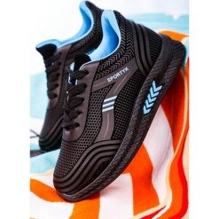 Czarne buty sportowe sznurowane casu 20y02/b. Czarne buty dziewczęce sportowe Casu, bez wzorów, na sznurówki. Za 49,99 zł.