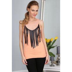 Top Brzoskwiniowy 2947. Pomarańczowe topy damskie Fasardi. Za 10,99 zł.