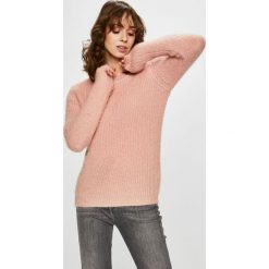 Vero Moda - Sweter. Szare swetry klasyczne damskie Vero Moda, l, z dzianiny, z okrągłym kołnierzem. Za 119,90 zł.