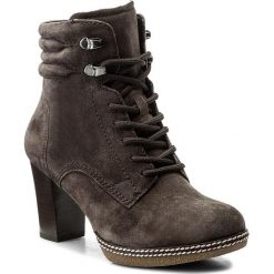 Botki GABOR - 72.879.39 Gark Grey. Szare botki damskie na obcasie Gabor, z materiału. W wyprzedaży za 359,00 zł.