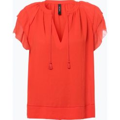 Marc Cain Collections - Bluzka damska, czerwony. Czerwone bluzki damskie Marc Cain Collections, bez wzorów, bez kołnierzyka, bez rękawów. Za 899,95 zł.