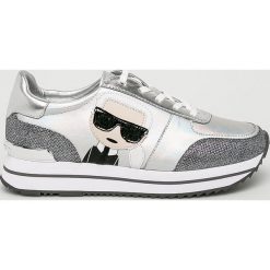 Karl Lagerfeld - Buty. Szare buty sportowe damskie KARL LAGERFELD, bez wzorów, ze skóry, sportowe. W wyprzedaży za 569,90 zł.