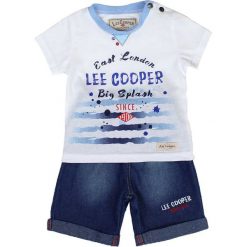 T-shirty chłopięce z nadrukiem: 2-częściowy zestaw w kolorze niebiesko-biało-błękitnym
