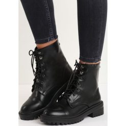 Buty zimowe damskie: Czarne Botki Lollipop Gang