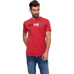 T-shirt w kolorze czerwonym. Czerwone t-shirty męskie Lonsdale, Kangol, s, z nadrukiem, z bawełny, z okrągłym kołnierzem. W wyprzedaży za 39,95 zł.