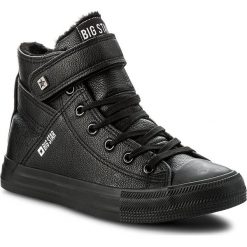 Trampki BIG STAR - V274542F Black. Czarne półbuty damskie BIG STAR, bez wzorów, z gumy, bez zapięcia. Za 119,00 zł.