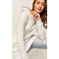 Answear - Bluza. Białe bluzy damskie ANSWEAR, s, bez wzorów, z elastanu, bez rękawów, z kapturem. Za 169,90 zł.
