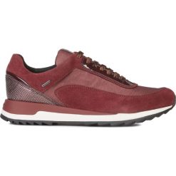 Geox Aneko Tenisówki Czerwony. Czerwone trampki i tenisówki damskie Geox, bez wzorów, ze skóry, bez zapięcia. Za 619,95 zł.