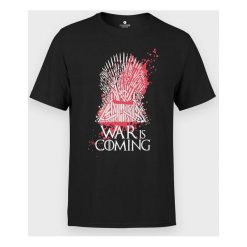 Koszulka męska War is Coming. Koszulki męskie MegaKoszulki, m, bez wzorów, z bawełny, z podwójnym kołnierzykiem, bez rękawów. Za 69,90 zł.