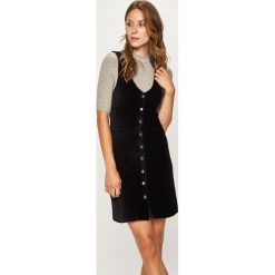 Only - Sukienka. Pomarańczowe sukienki damskie ONLY, s, bez wzorów, z elastanu, bez kołnierzyka, bez rękawów, mini, dopasowane. W wyprzedaży za 89,90 zł.