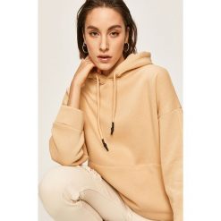 Answear - Bluza. Białe bluzy damskie ANSWEAR, s, bez wzorów, z elastanu, bez rękawów, z kapturem. Za 139,90 zł.