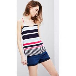 Top w paski. Niebieskie bluzki damskie Moodo, xs, w paski. Za 9,99 zł.