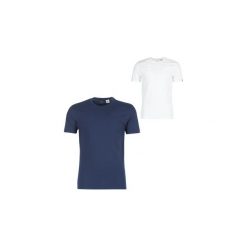 T-shirty z krótkim rękawem Levis SLIM 2 PACK CREW TEE. Niebieskie t-shirty męskie marki Levi's®, s, bez wzorów, bez kołnierzyka, krótkie. Za 149,00 zł.