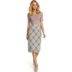 DESIRE Spódnica ołówkowa midi - model 1. Szare spódniczki ołówkowe marki Moe, na co dzień, z nadrukiem, z żakardem, biznesowe, midi. Za 119,90 zł.