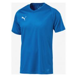 Puma Liga Jersey Core Koszulka Niebieski. Niebieskie podkoszulki męskie Puma, s, z haftami, z poliesteru, z krótkim rękawem. Za 76,95 zł.