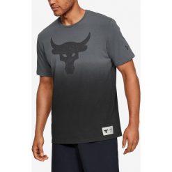 Under Armour Project Rock Bull Graphic Koszulka Czarny Szary. Szare podkoszulki męskie Under Armour, s, z nadrukiem, z elastanu, rockowe, bez kołnierzyka, krótkie. Za 188,95 zł.