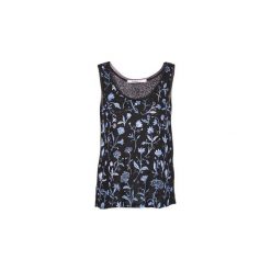 Topy na ramiączkach / T-shirty bez rękawów Desigual TEDEREA. Czarne bluzki damskie marki Desigual, s, bez wzorów, bez kołnierzyka, bez rękawów. Za 199,20 zł.