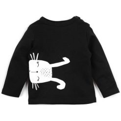 Garnamama Bluza Chłopięca Rabbit 80 Czarny. Czarne bluzy chłopięce z nadrukiem marki Garnamama. Za 29,00 zł.