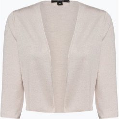 Comma - Kardigan damski, beżowy. Brązowe swetry damskie comma, bez wzorów, z włókna, eleganckie, bez rękawów, bez kaptura. Za 119,95 zł.
