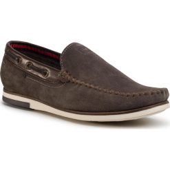 Mokasyny WRANGLER - Sharky Suede Mud Grey 112. Pomarańczowe mokasyny męskie Wrangler, ze skóry. W wyprzedaży za 239,00 zł.