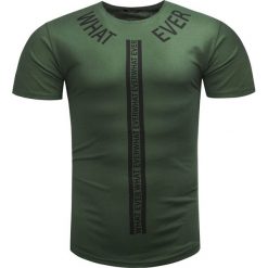 Koszulka męska t-shirt zielony Recea. Zielone t-shirty męskie Recea, xl, z nadrukiem, z bawełny, bez kołnierzyka. Za 29,99 zł.