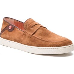 Półbuty NOBRAND - Barney 14330 Cognac. Pomarańczowe półbuty męskie Nobrand, na co dzień, bez wzorów, z zamszu, bez zapięcia. W wyprzedaży za 279,00 zł.