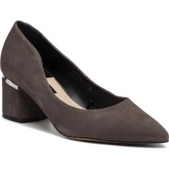 Półbuty GINO ROSSI - 71186-3 Grey. Szare półbuty damskie Gino Rossi, bez wzorów, ze skóry, bez obcasa, na obcasie, bez zapięcia. Za 299,99 zł.