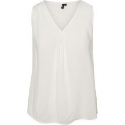 Vero Moda Bluzka Eve V-neck S / L Top Eve Noos Snow White (rozmiar L). Białe bluzki damskie Vero Moda, s, bez wzorów, bez kołnierzyka. W wyprzedaży za 48,00 zł.
