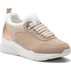 Sneakersy LIU JO - Karlie 13 B19003 TX030 Sand/Light Gol S1803. Brązowe półbuty damskie Liu Jo, z zamszu. Za 689,00 zł.