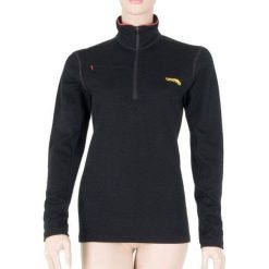 Sensor Merino Upper bluza damska Zip Black L. Czarne bluzy sportowe damskie Sensor, l, bez wzorów, z wełny, bez rękawów, bez kaptura. Za 330,00 zł.
