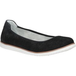 Czarne baleriny skórzane Casu DP018/18BK. Czarne baleriny damskie Casu, bez wzorów, bez obcasa. Za 119,99 zł.